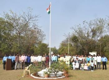 Republic Day Celebration at ICFRE–Institute of Forest Biodiversity, Hyderabad on 26.01.2024. Sh E. Venkat Reddy, IFS, Director addressed the audience and spoke about freedom struggle and constitution making.